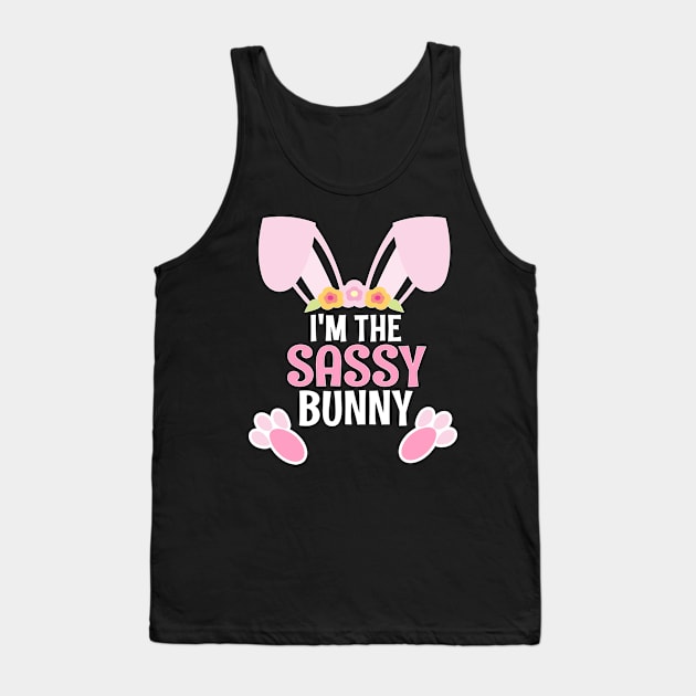 I'm The Sassy Bunny Easter Family Matching Apparel Tank Top by alcoshirts